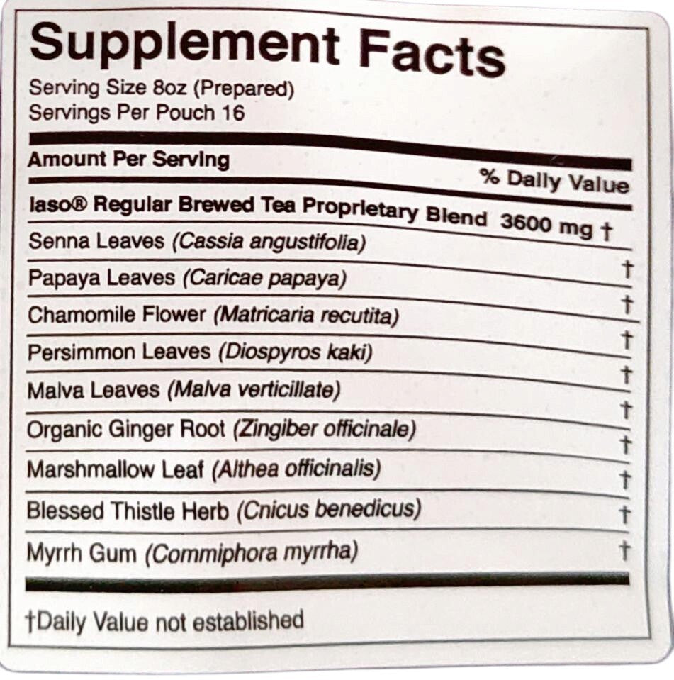 Iaso Tea (1 Weeks Supply) TOTAL LIFE CHANGES Organic Diet Weight Loss