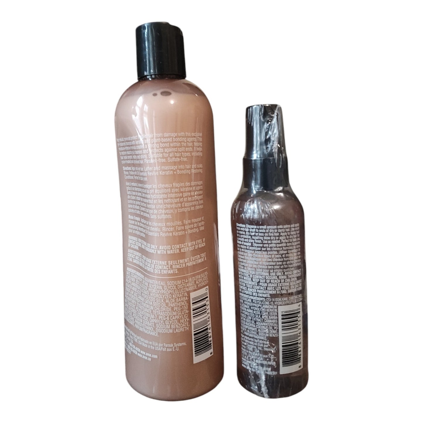 Avon CHI essentials Revive Shampoo, & Protecting Serum 2pc Set New.