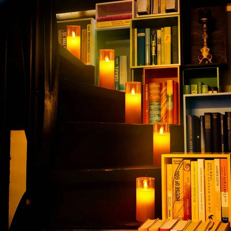 USB Rechargeable Flickering Candles