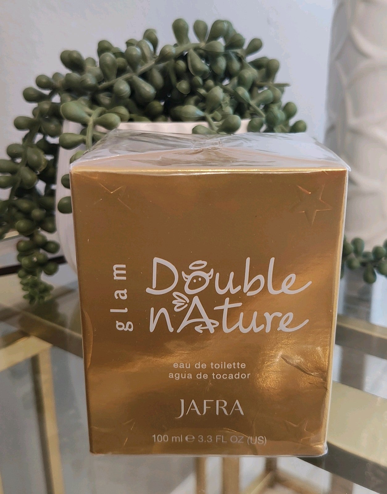 NIB Jafra Double Nature Glam EDT 3.3FL.oz New & Sealed Bonus Size