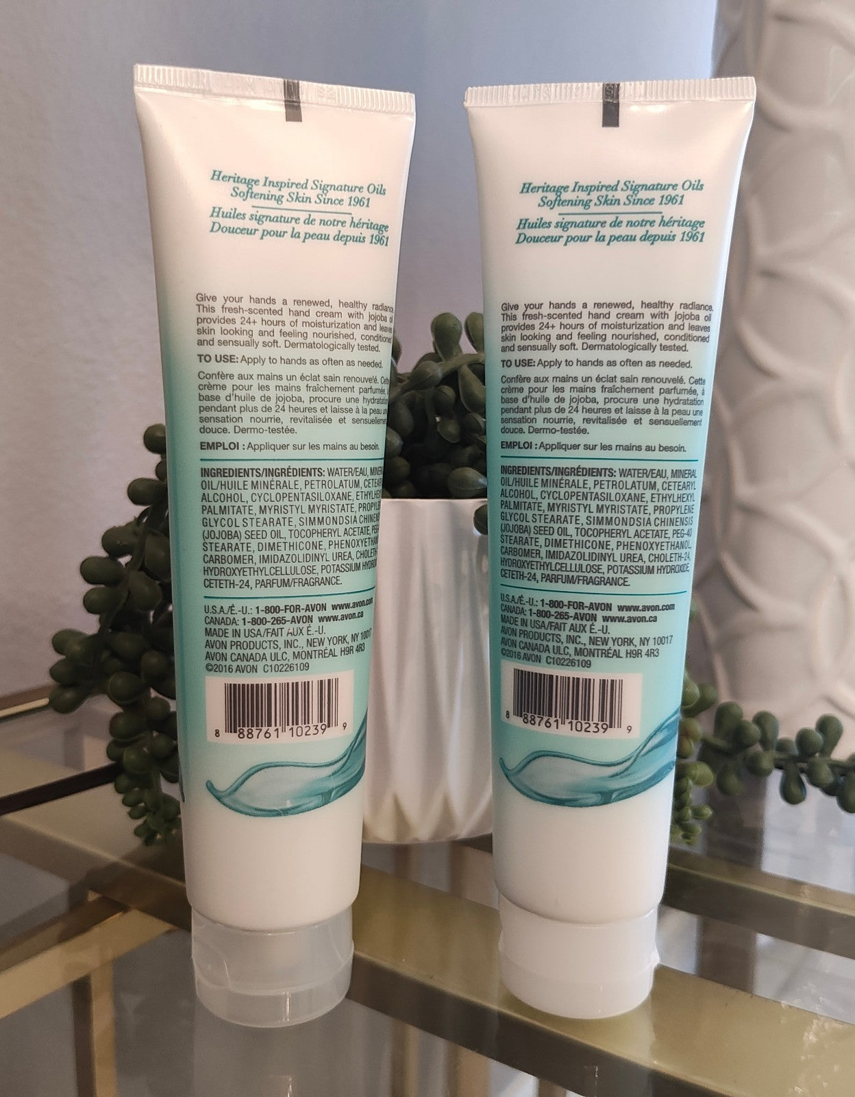 Avon Skin So Soft ORIGINAL Hand Cream lotion - 3.4 oz 2 Pack Green