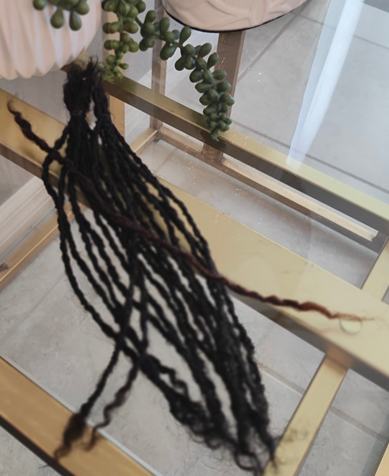 50 Micro Locs Handmade 100% Human Hair, Interlock Loc Extensions Size 0.2cm 8in