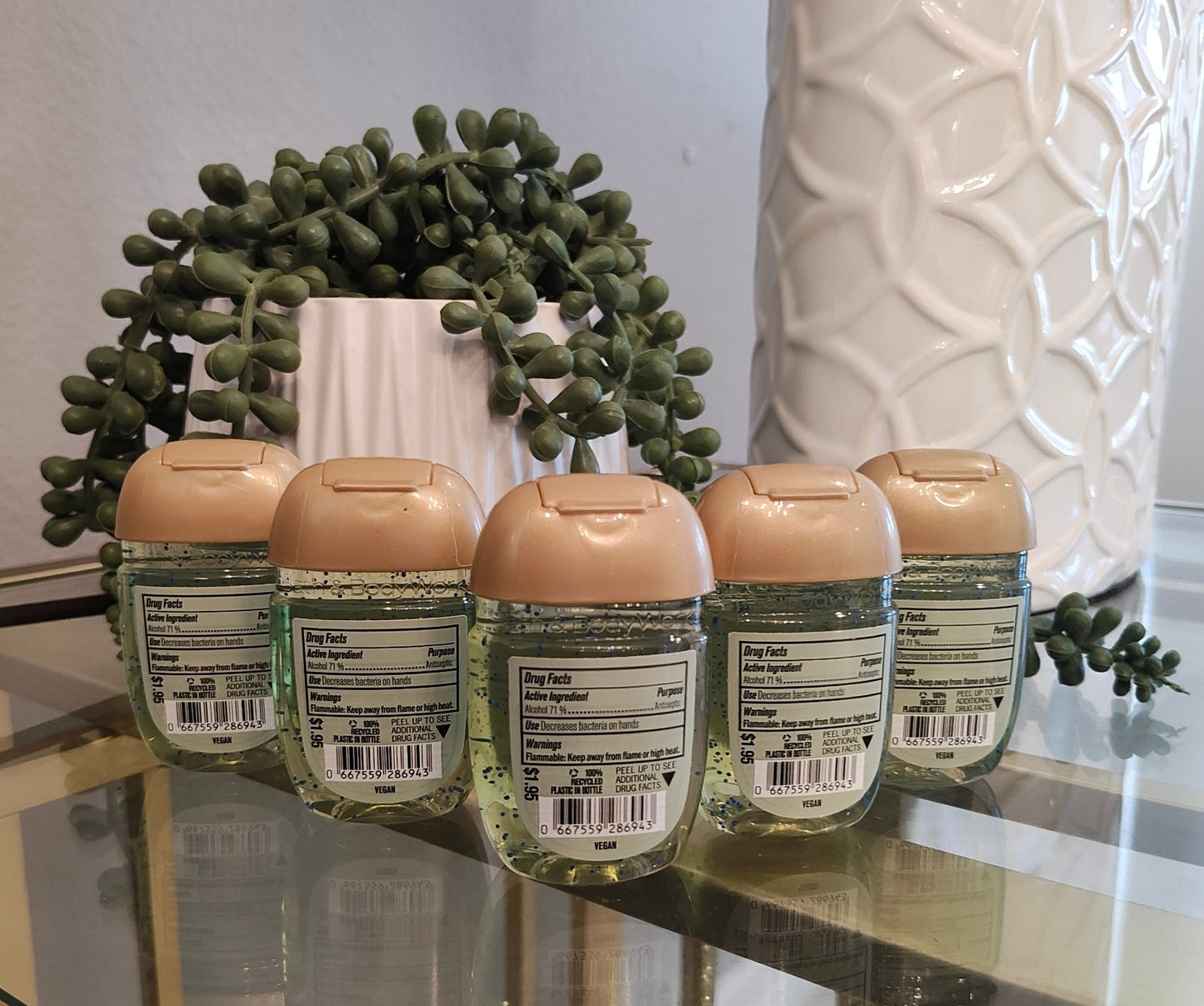 ALL NEW 5-Pack WHITE TEA & SAGE PocketBac Sanitizers 1 oz Bath & Body Works