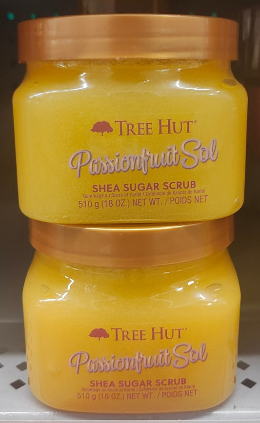 Tree Hut Shea Sugar Scrub Passionfruit Sol ×2- NEW