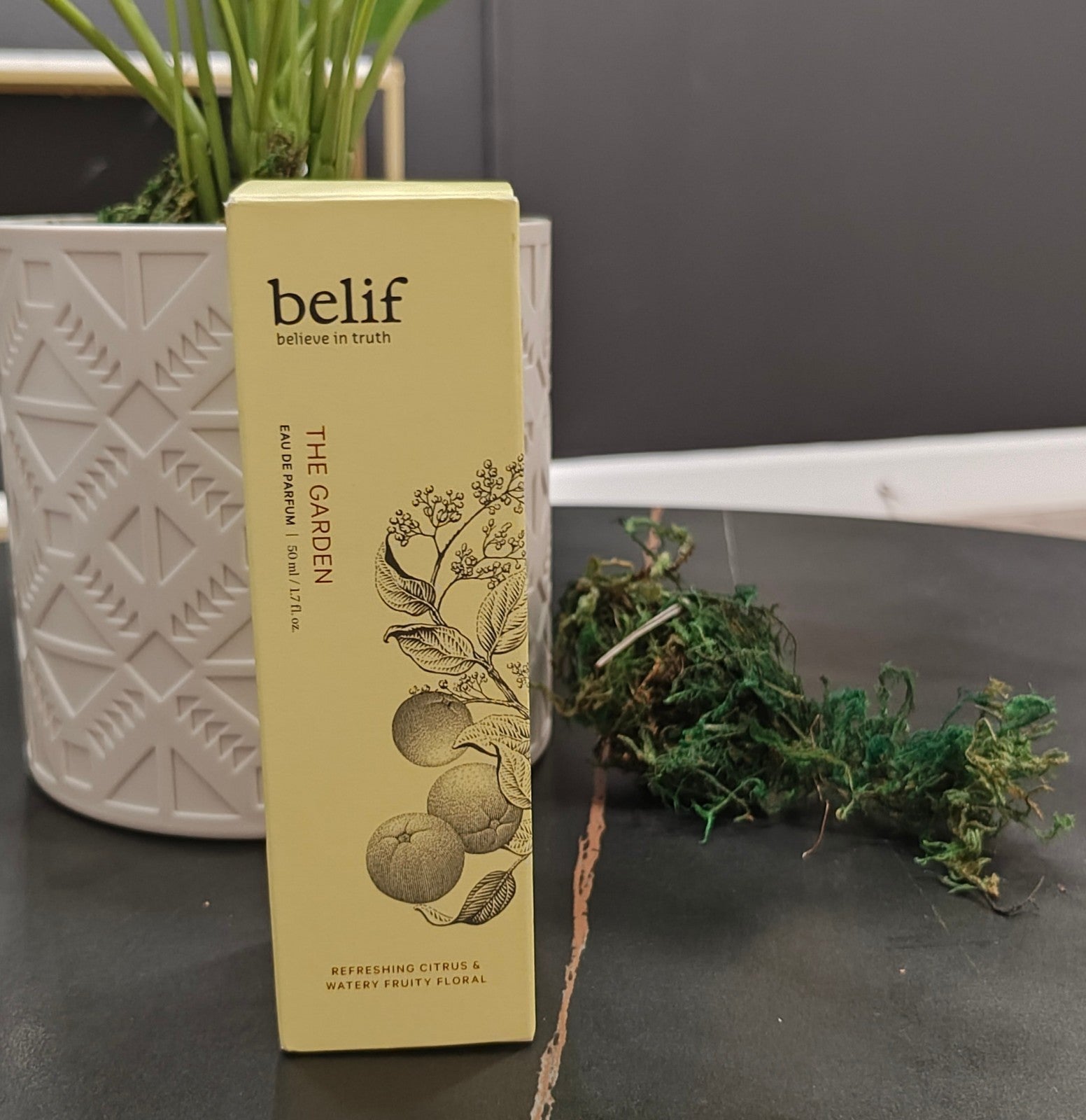 Belif The Garden Eau De Parfum Spray Refreshing Citrus+ Floral 1.7 floz Original