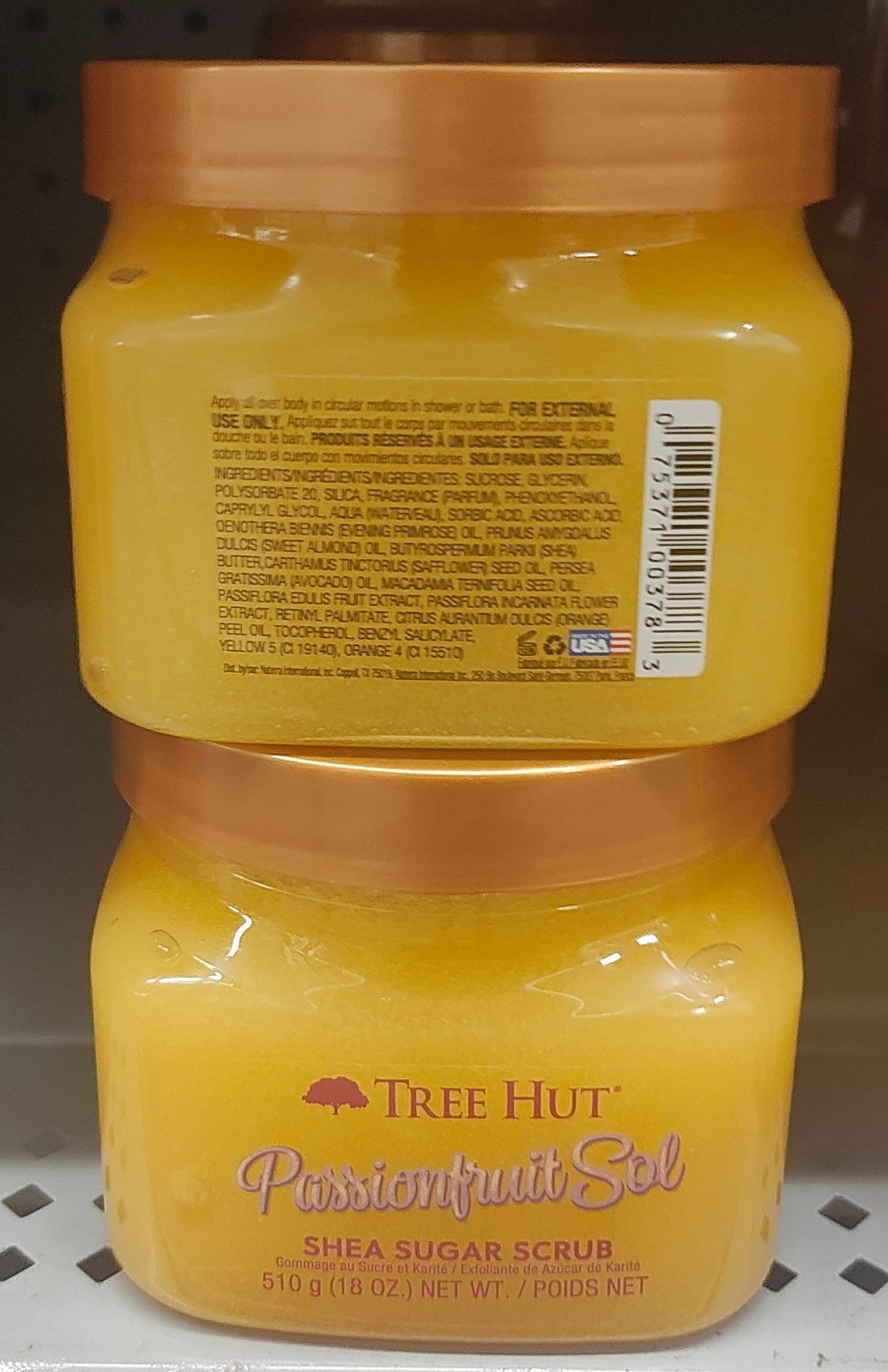 Tree Hut Shea Sugar Scrub Passionfruit Sol ×2- NEW