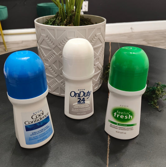  3 Avon Roll-on anti-perspirant Deodorant 2.6fl.oz each OnDuty FRESH COOL New