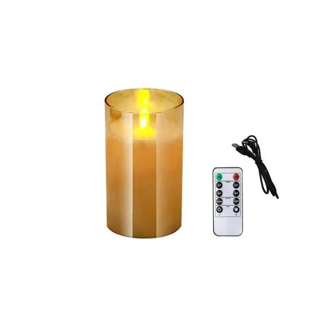 USB Rechargeable Flickering Candles
