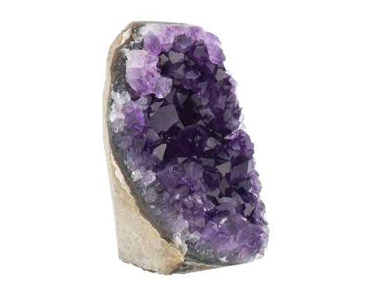 DEEP PURPLE PROJECT Amethyst Crystal Geode Spiritual Healing Rocks Cluster Quartz Stone (250 grams or less Amethyst Purple)