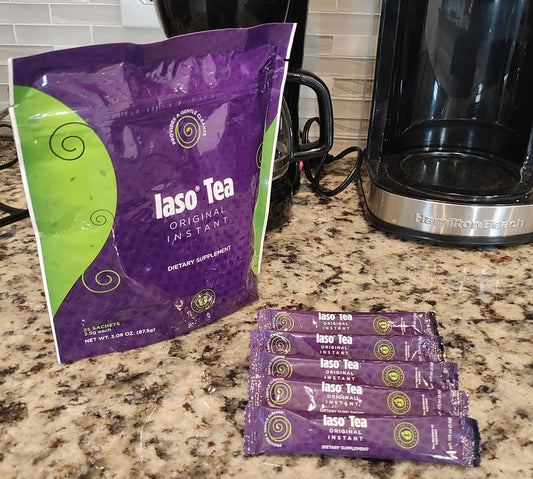 5 AUTHENTIC IASO TEA Sachets Detox Herbal INSTANT Tea BB 06/27