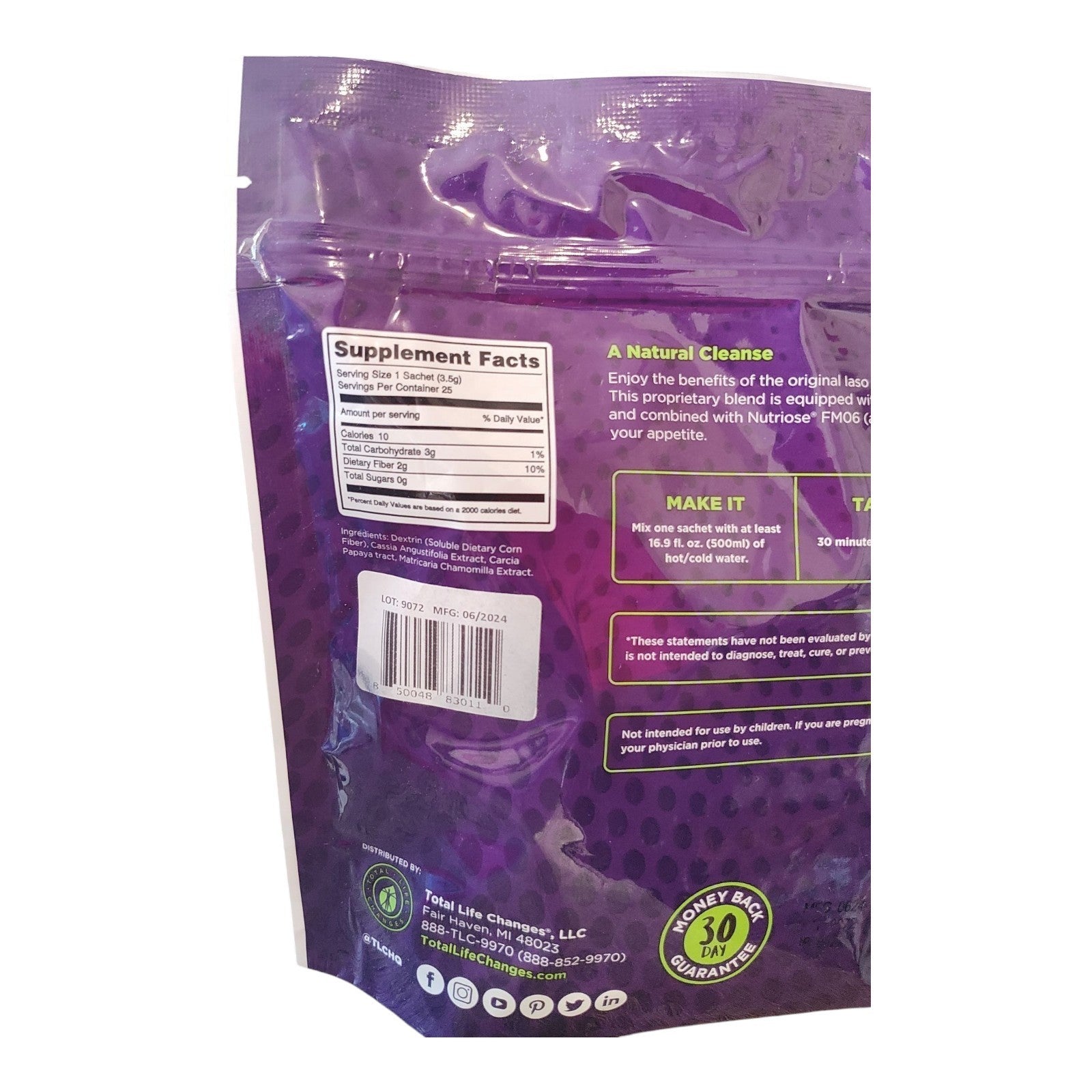 Authentic Total Life Changes Instant Iaso Detox Tea - 25 SACHETS MFG 06/2024