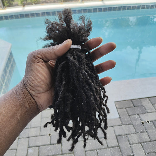 50 Smedium 100% Human Hair Handmade Interlock Method Size 0.3 To 0.5cm 6 To 8in 