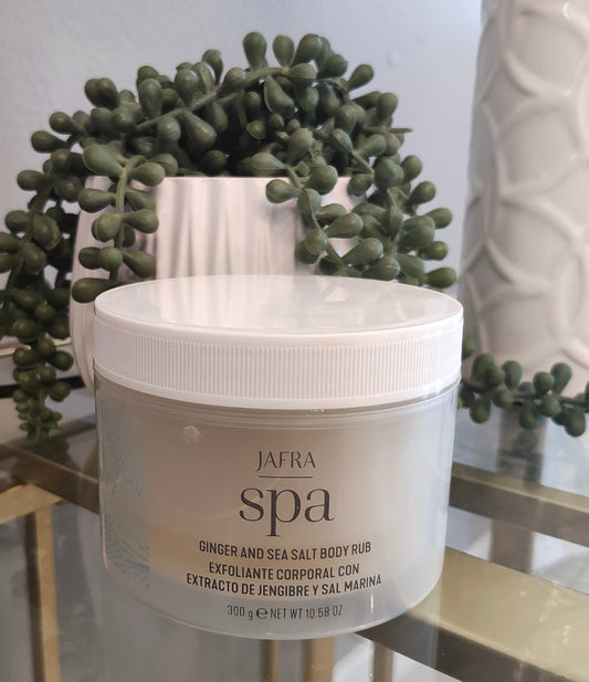 Jafra Spa Ginger And Sea Salt Body Rub 10.58 oz. New SEALED