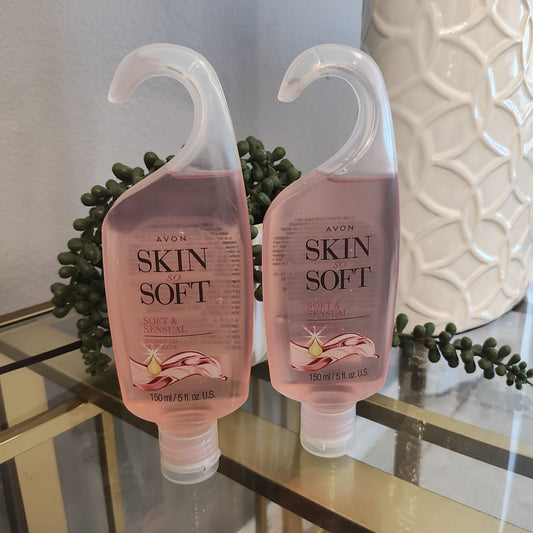 Avon Skin so Soft Soft & Sensual Shower Gel; 5.0 Fl. Oz. Lot Of 2 New Sealed 