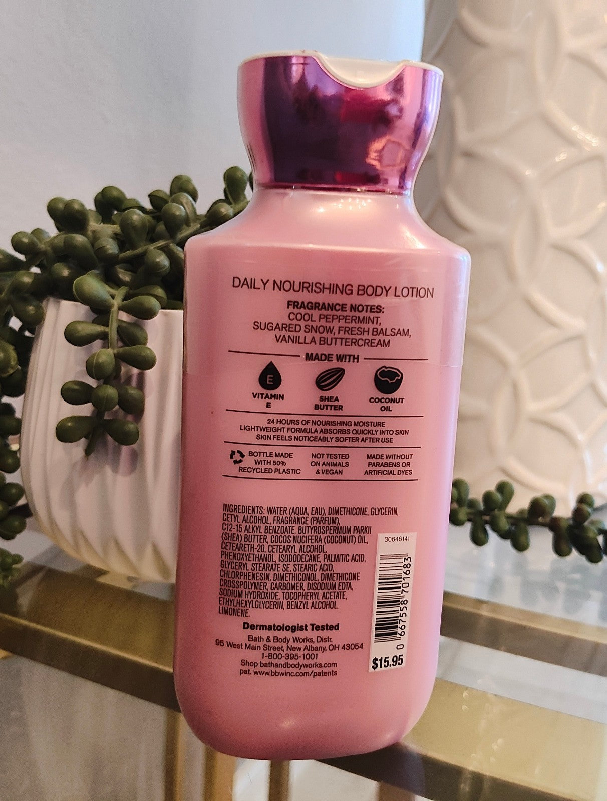 Bath And Body Works Twisted Peppermint 8oz Body Lotion New Sealed
